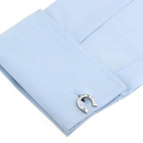 カフスボタン シルバー蹄鉄 馬蹄 幸運のお守り カフス カフリンクス |  | 04