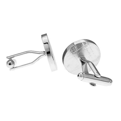 カフスボタン チェック サークル ブラック カフス カフリンクス |  | 03