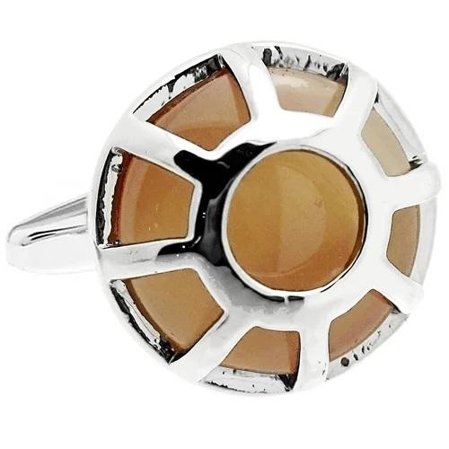 カフスボタン サークル タイガーアイ カフス カフリンクス |  | 01