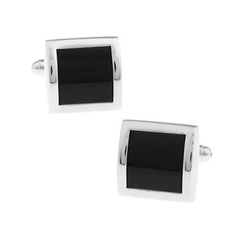 カフスボタン ブラック カービング カフス カフリンクス |  | 01