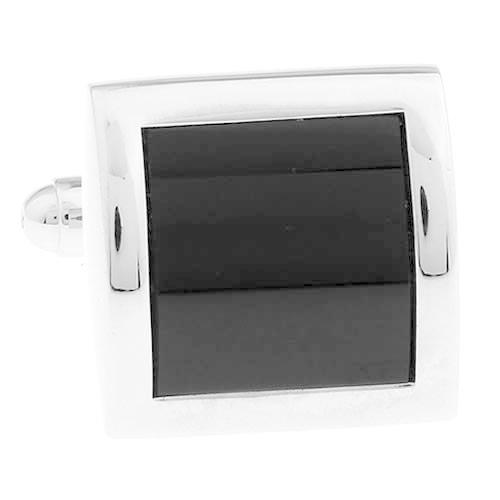 カフスボタン ブラック カービング カフス カフリンクス |  | 02