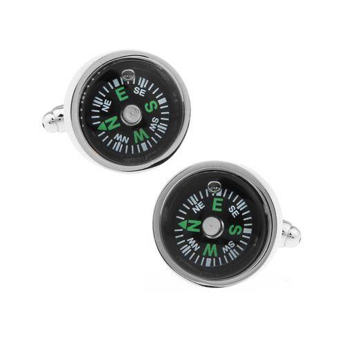 カフスボタン コンパス 方位磁針 磁石 カフス カフリンクス |  | 01