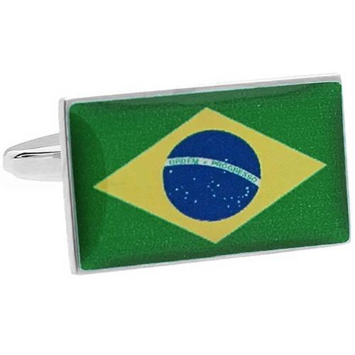 カフスボタン ブラジル 国旗 カフス カフリンクス |  | 01