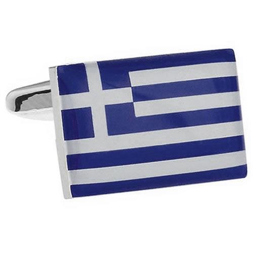 カフスボタン ギリシャ 国旗 カフス カフリンクス |  | 01
