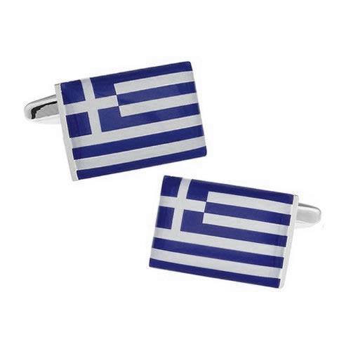 カフスボタン ギリシャ 国旗 カフス カフリンクス |  | 02