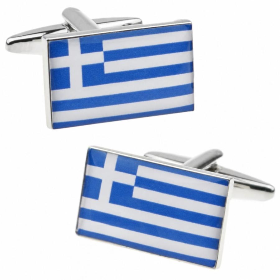 カフスボタン ギリシャ 国旗 カフス カフリンクス |  | 02