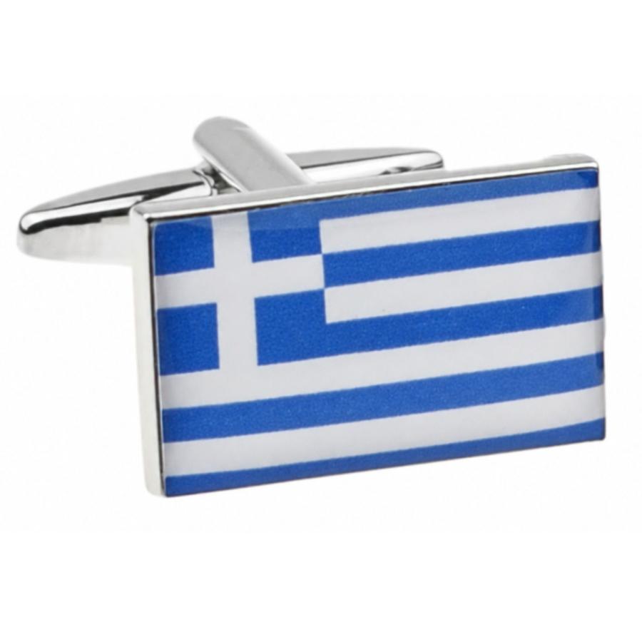カフスボタン ギリシャ 国旗 カフス カフリンクス |  | 01