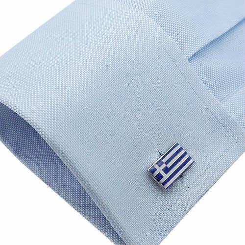 カフスボタン ギリシャ 国旗 カフス カフリンクス |  | 04