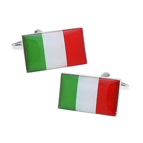 カフスボタン イタリア 国旗 カフス カフリンクス |  | 01