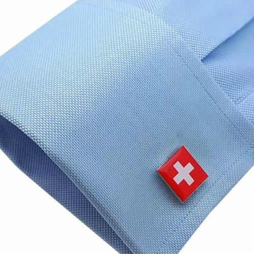 カフスボタン スイス 国旗 カフス カフリンクス |  | 03