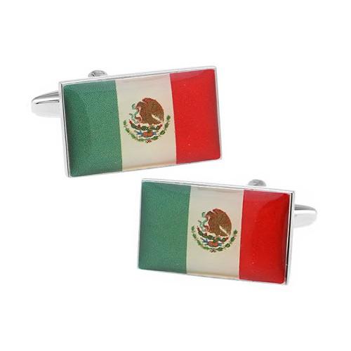 カフスボタン メキシコ 国旗 カフス カフリンクス |  | 01