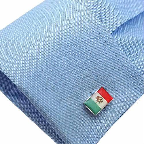 カフスボタン メキシコ 国旗 カフス カフリンクス |  | 03