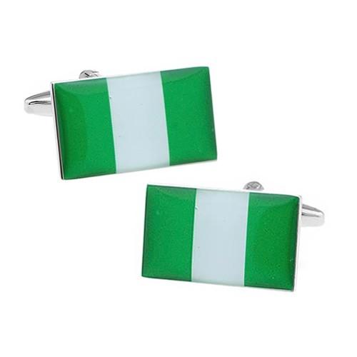 カフスボタン ナイジェリア 国旗 カフス カフリンクス |  | 01