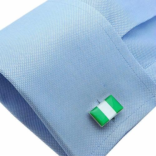 カフスボタン ナイジェリア 国旗 カフス カフリンクス |  | 03