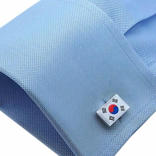 カフスボタン 大韓民国 韓国 国旗 カフス カフリンクス |  | 03