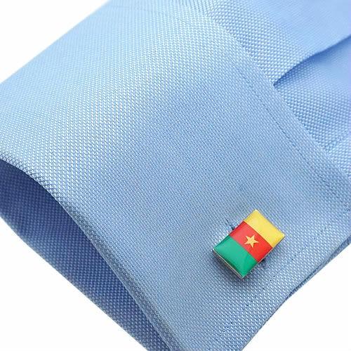 カフスボタン カメルーン 国旗 カフス カフリンクス |  | 03