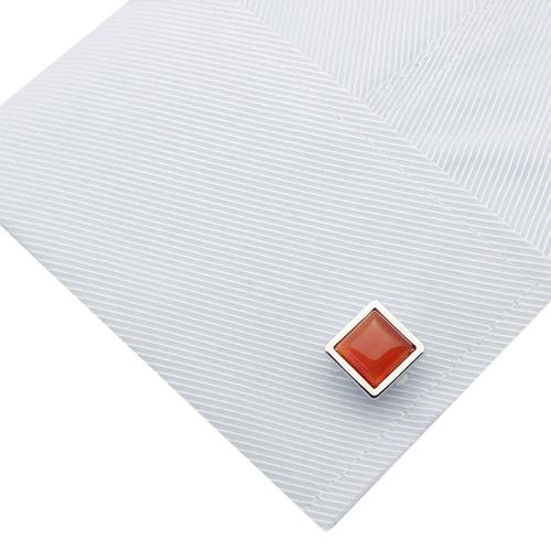 カフスボタン レッド キャッツアイ シンプル カフス カフリンクス |  | 03