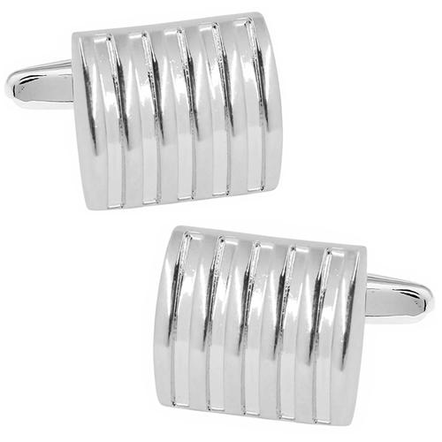 カフスボタン シルバー ストライプ カフス カフリンクス |  | 01