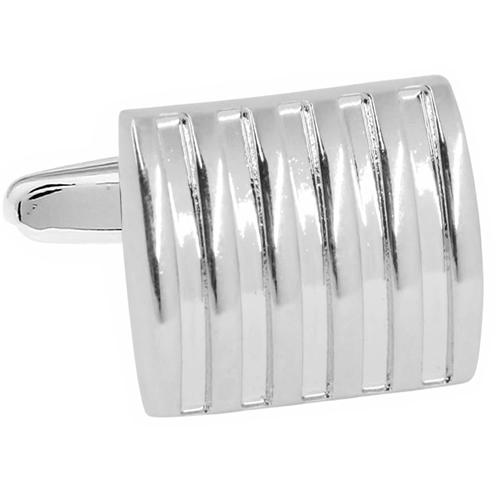 カフスボタン シルバー ストライプ カフス カフリンクス |  | 02