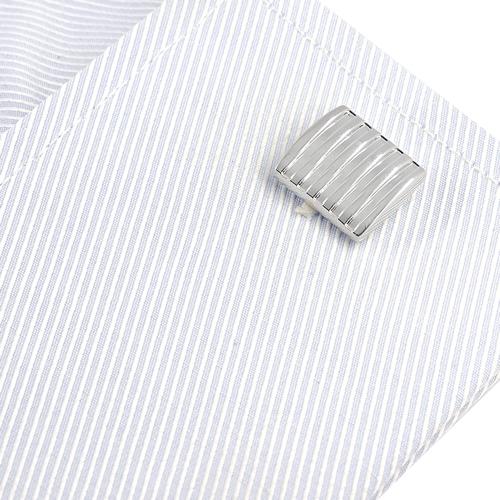 カフスボタン シルバー ストライプ カフス カフリンクス |  | 04