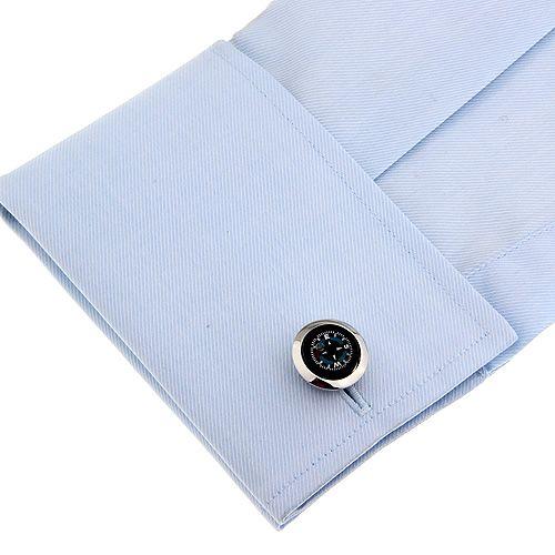 カフスボタン コンパス 方位磁針 磁石 カフス カフリンクス メンズアクセサリー |  | 03