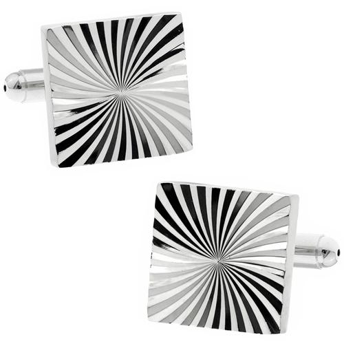 カフスボタン シルバー スパイラル カフス カフリンクス メンズアクセサリー |  | 01