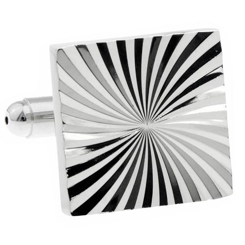 カフスボタン シルバー スパイラル カフス カフリンクス メンズアクセサリー |  | 02