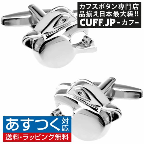 カフスボタン シルバー 豹 ヒョウ カフス カフリンクス メンズアクセサリー | 