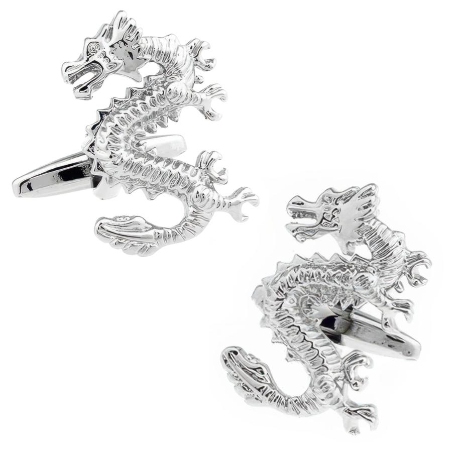 カフスボタン ドラゴン 龍 カフス カフリンクス メンズアクセサリー |  | 01