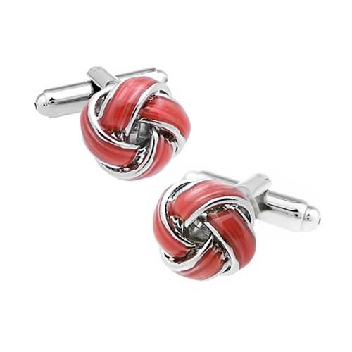 カフスボタン クリアー レッド ノット カフス カフリンクス メンズアクセサリー |  | 03