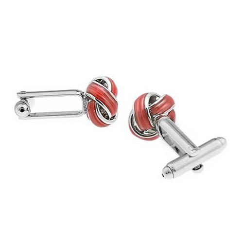 カフスボタン クリアー レッド ノット カフス カフリンクス メンズアクセサリー |  | 04