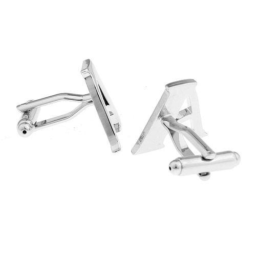 カフスボタン イニシャル アルファベット A カフス バラ売り 片方 0.5ペア カフリンクス メンズアクセサリー |  | 02