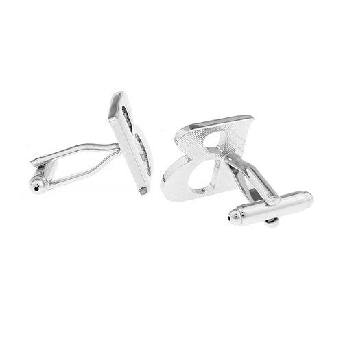 カフスボタン イニシャル アルファベット B カフス バラ売り 片方 0.5ペア カフリンクス メンズアクセサリー |  | 02