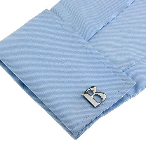 カフスボタン イニシャル アルファベット B カフス バラ売り 片方 0.5ペア カフリンクス メンズアクセサリー |  | 03