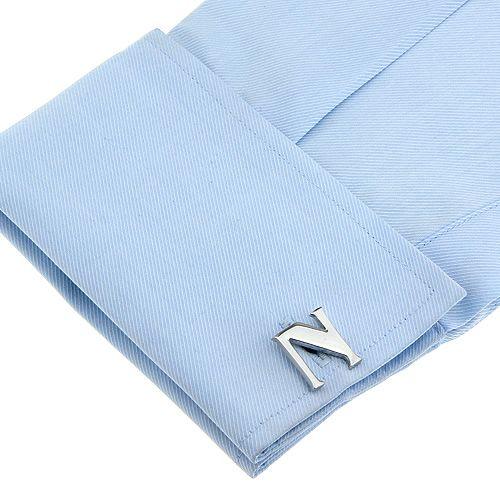 カフスボタン イニシャル アルファベット N カフス バラ売り 片方 0.5ペア カフリンクス メンズアクセサリー |  | 03