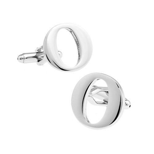 カフスボタン イニシャル アルファベット O カフス バラ売り 片方 0.5ペア カフリンクス メンズアクセサリー |  | 01
