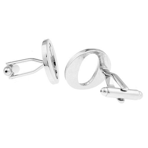 カフスボタン イニシャル アルファベット O カフス バラ売り 片方 0.5ペア カフリンクス メンズアクセサリー |  | 02