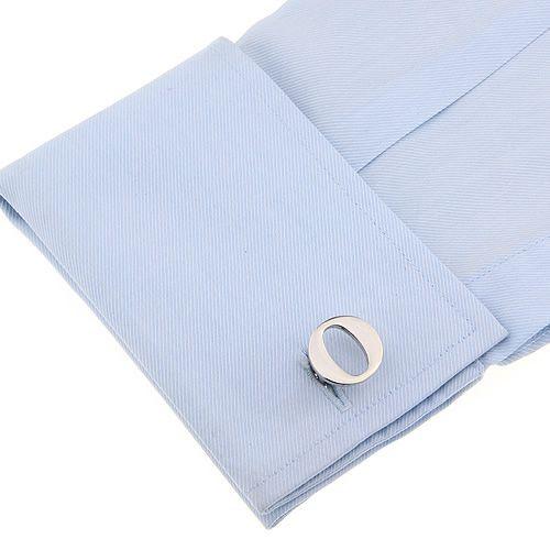 カフスボタン イニシャル アルファベット O カフス バラ売り 片方 0.5ペア カフリンクス メンズアクセサリー |  | 03