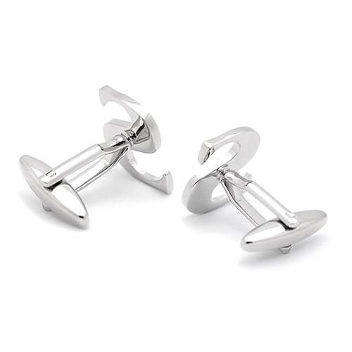 カフスボタン イニシャル アルファベット S カフス バラ売り 片方 0.5ペア カフリンクス メンズアクセサリー |  | 02