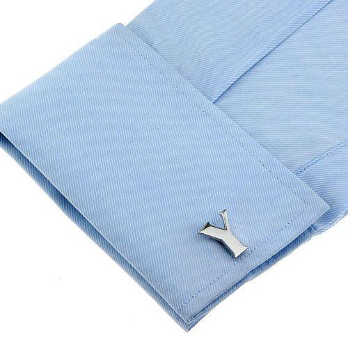 カフスボタン イニシャル アルファベット Y カフス バラ売り 片方 0.5ペア カフリンクス メンズアクセサリー |  | 03