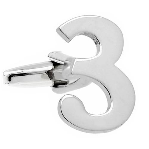 カフスボタン 数字 ナンバー 3 カフス バラ売り 片方 0.5ペア カフリンクス メンズアクセサリー |  | 01
