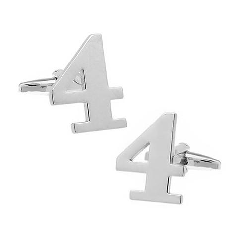 カフスボタン 数字 ナンバー 4 カフス バラ売り 片方 0.5ペア カフリンクス メンズアクセサリー |  | 02