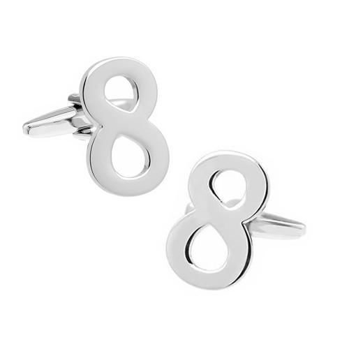 カフスボタン 数字 ナンバー 8 カフス バラ売り 片方 0.5ペア カフリンクス メンズアクセサリー |  | 02