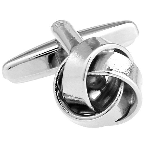カフスボタン スリーリング フラット ノット カフス カフリンクス メンズアクセサリー |  | 02
