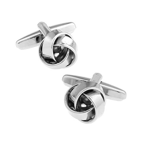 カフスボタン スリーリング フラット ノット カフス カフリンクス メンズアクセサリー |  | 03