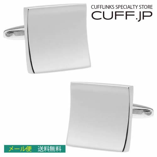 カフスボタン シルバー ラウンド スクエア カフス カフリンクス メンズアクセサリー | 