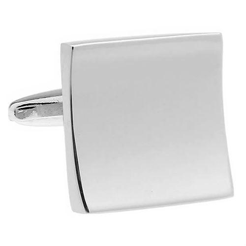カフスボタン シルバー ラウンド スクエア カフス カフリンクス メンズアクセサリー |  | 02