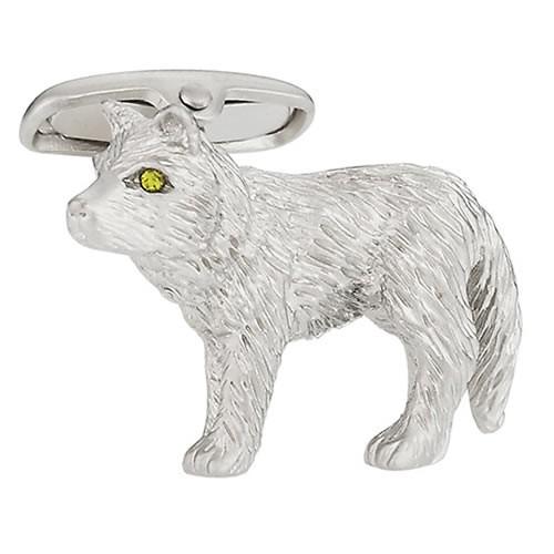 カフスボタン シルバー オオカミ 狼 ウルフ サファリ シリーズ カフス カフリンクス メンズアクセサリー |  | 01