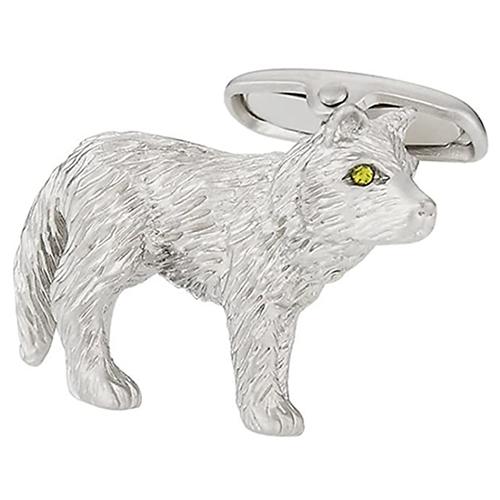 カフスボタン シルバー オオカミ 狼 ウルフ サファリ シリーズ カフス カフリンクス メンズアクセサリー |  | 02