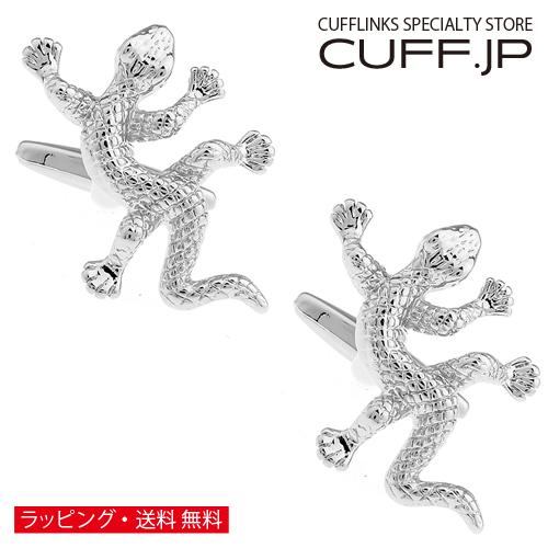 カフスボタン トカゲ カフス カフリンクス メンズアクセサリー | 